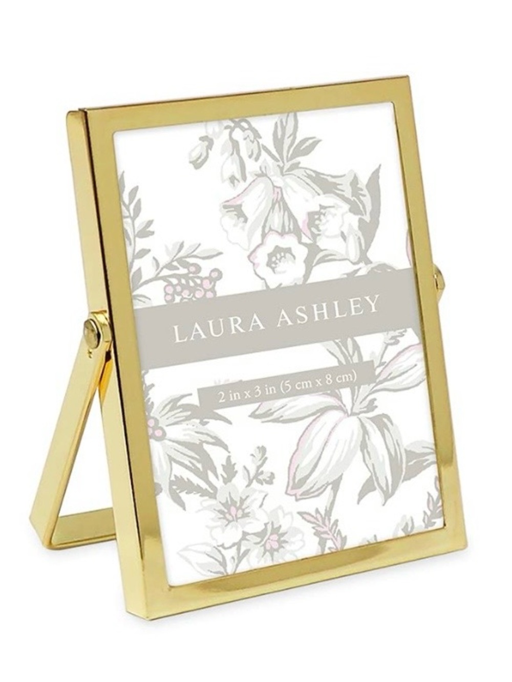 Laura Ashley Elegant Metal Picture Frame 2x3x1” GOLD